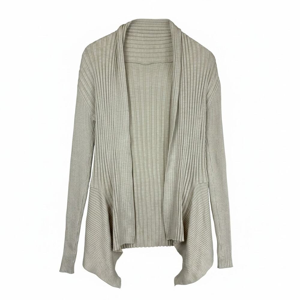 NWT Soya Concept Beige Ribbed Open Cardigan Sweater #1776 Size XS - Picture 2 of 11